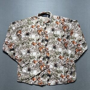 Bit & Bridle Shirt Mens Large Long Sleeve‎ Hunting Deer Fall Camo All Over Print